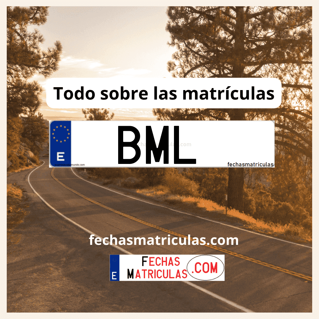 Matrícula de coche BML