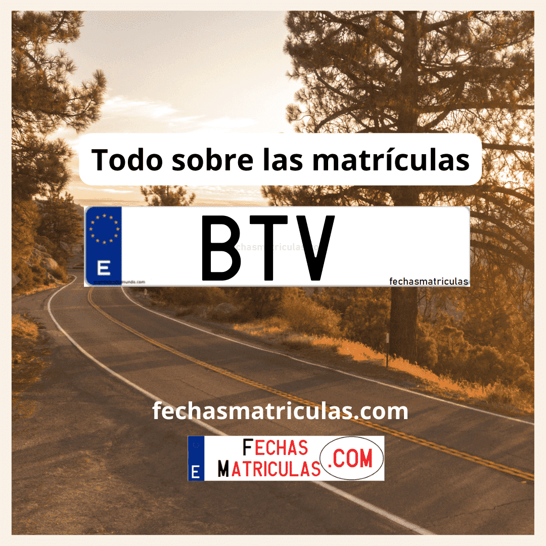 Matrícula de coche BTV