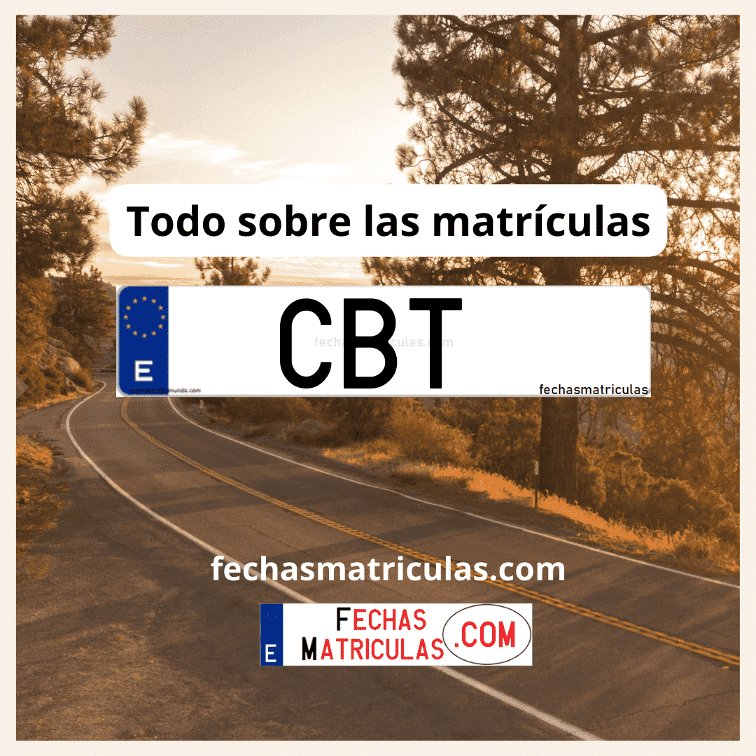 Matrícula de coche CBT