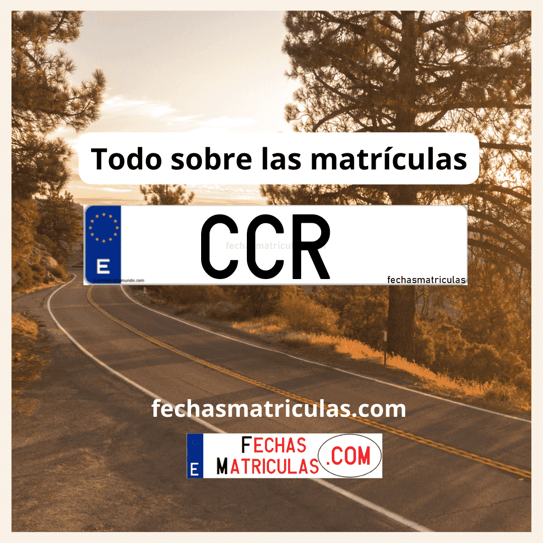 Matrícula de coche CCR