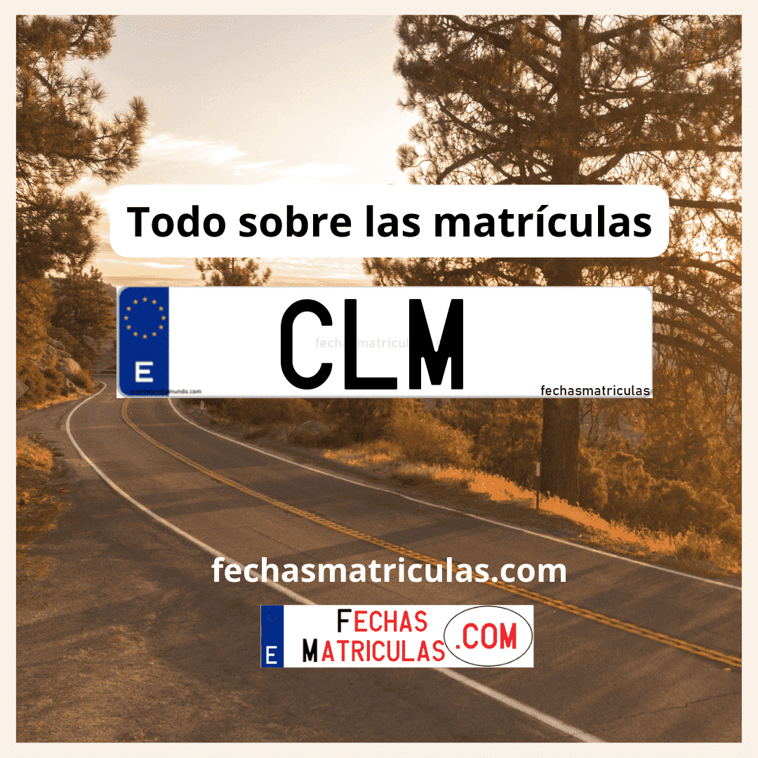 Matrícula de coche CLM