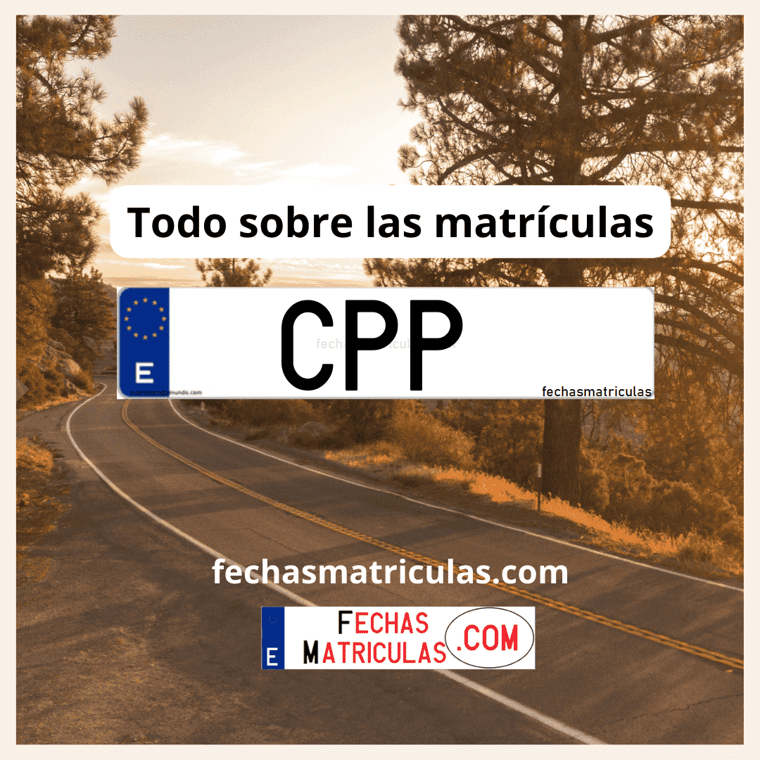 Matrícula de coche CPP