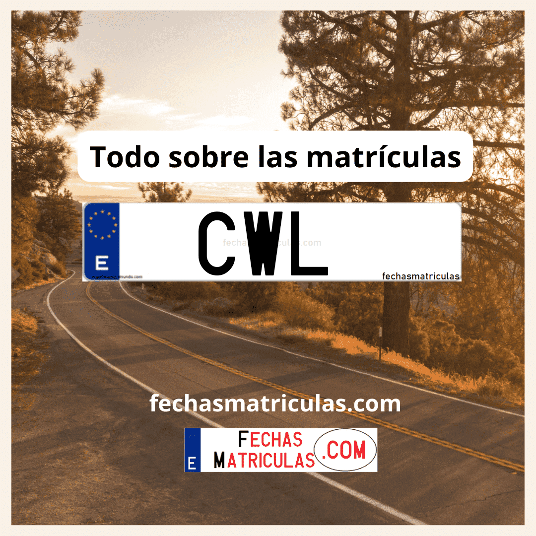 Matrícula de coche CWL