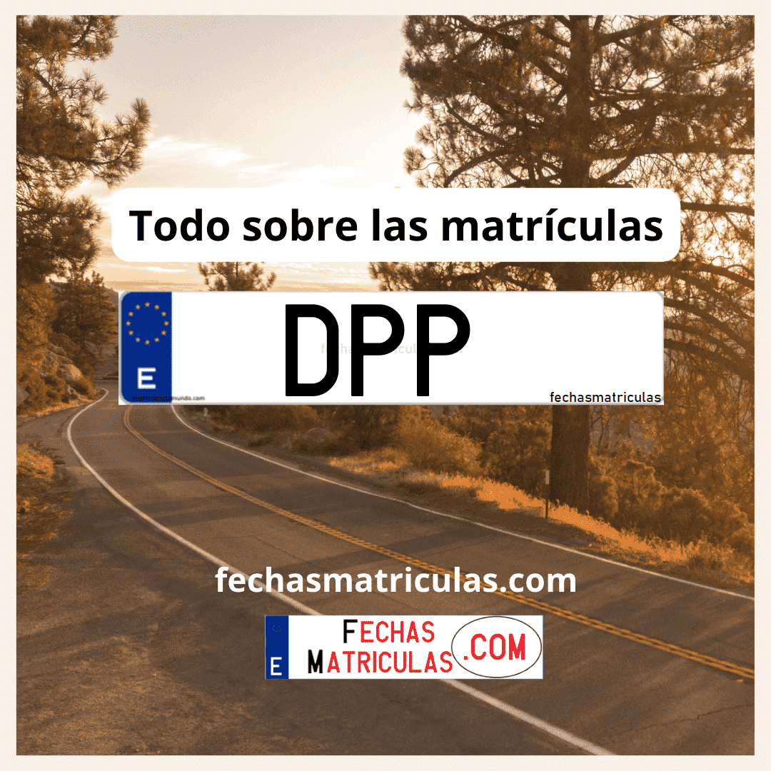 Matrícula de coche DPP