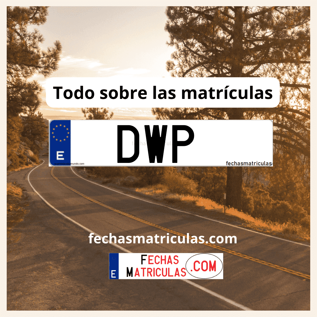 Matrícula de coche DWP