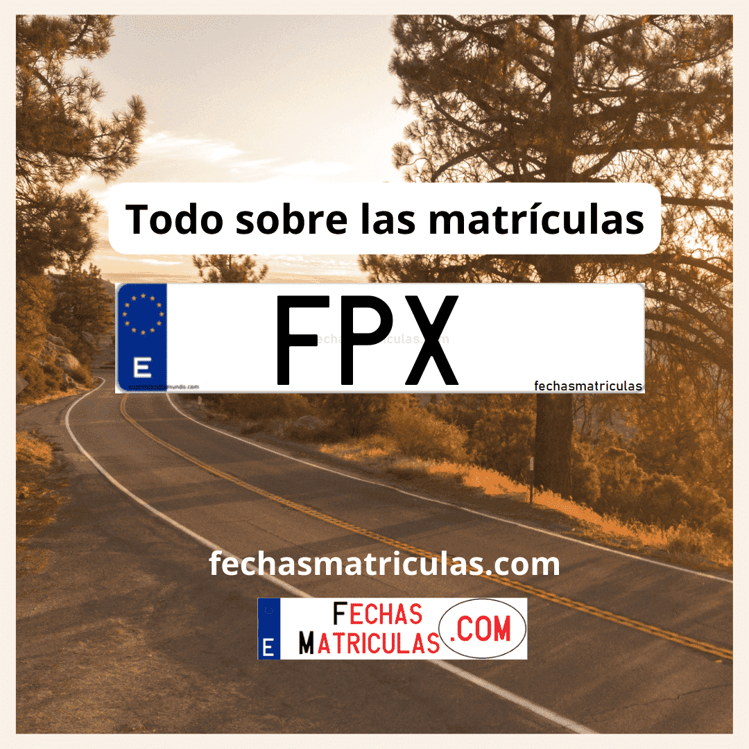 Matrícula de coche FPX