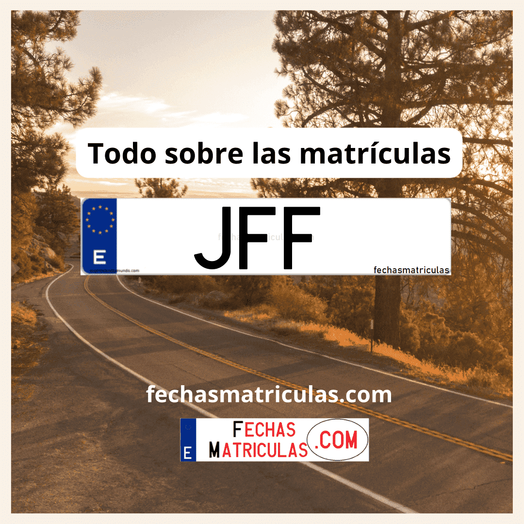 Matrícula de coche JFF