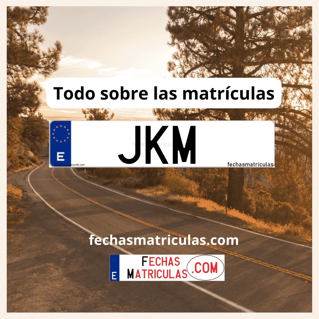 Matrícula de coche JKM