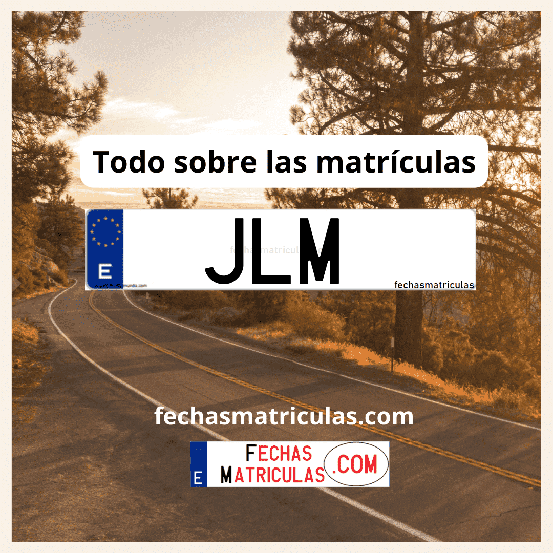 Matrícula de coche JLM