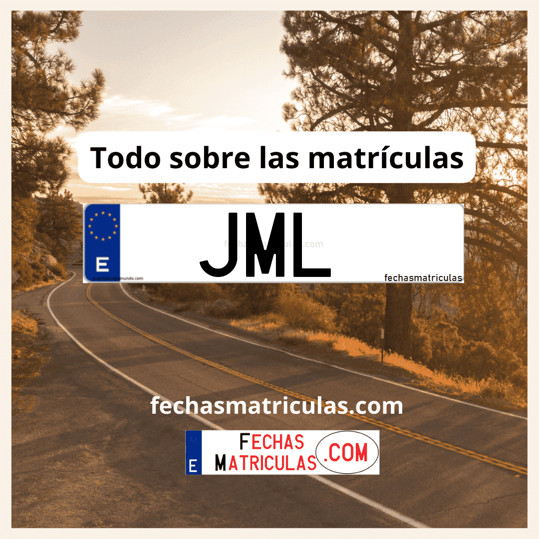 Matrícula de coche JML