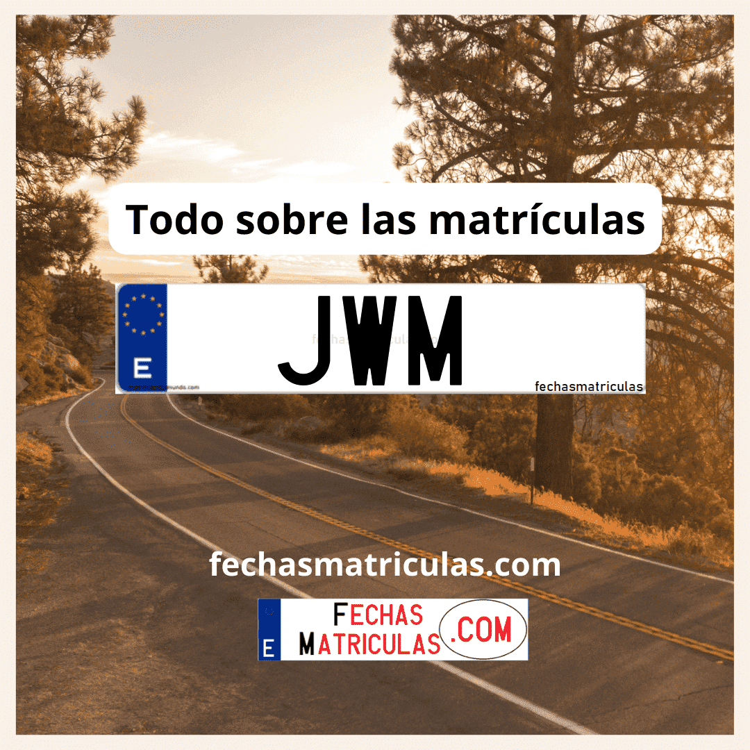 Matrícula de coche JWM