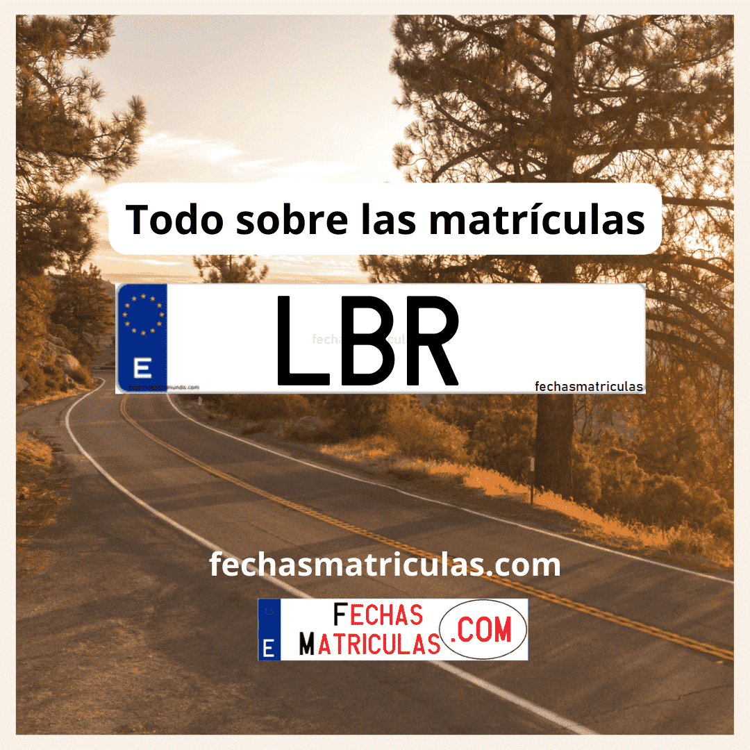 Matrícula de coche LBR