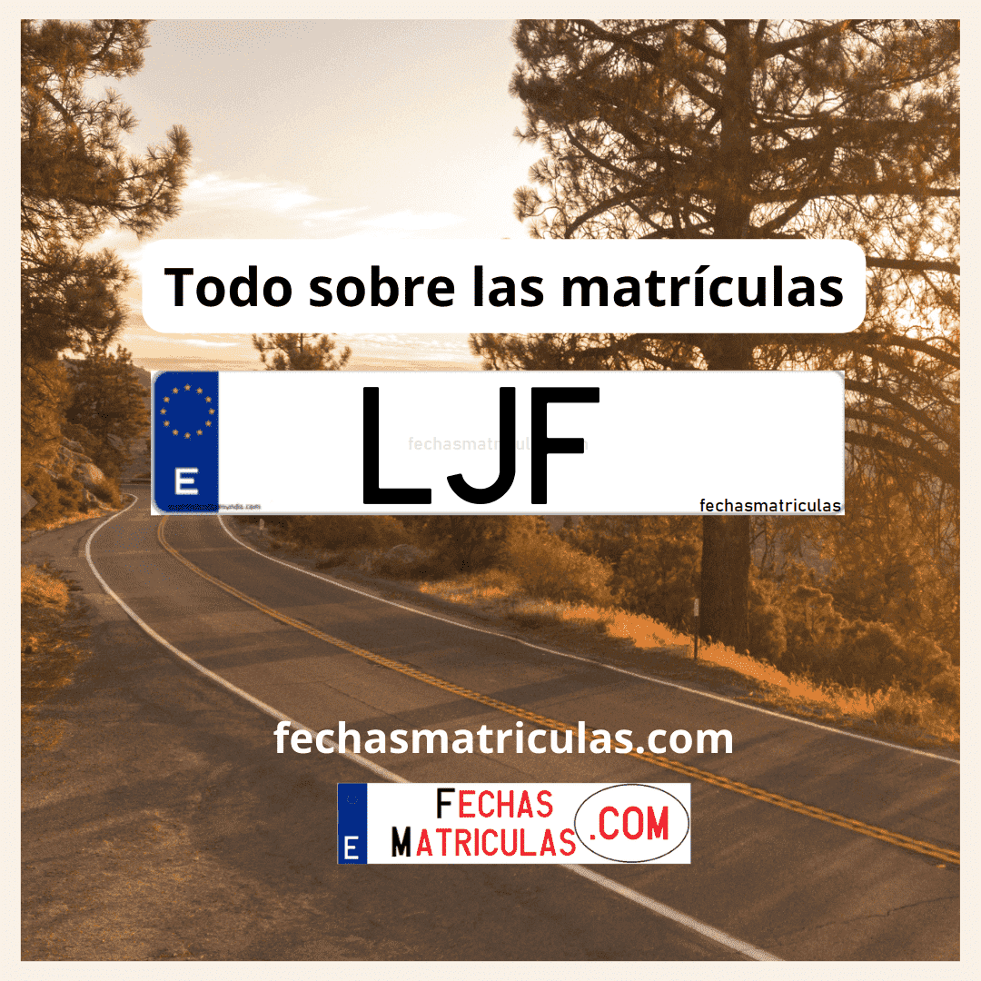 Matrícula de coche LJF