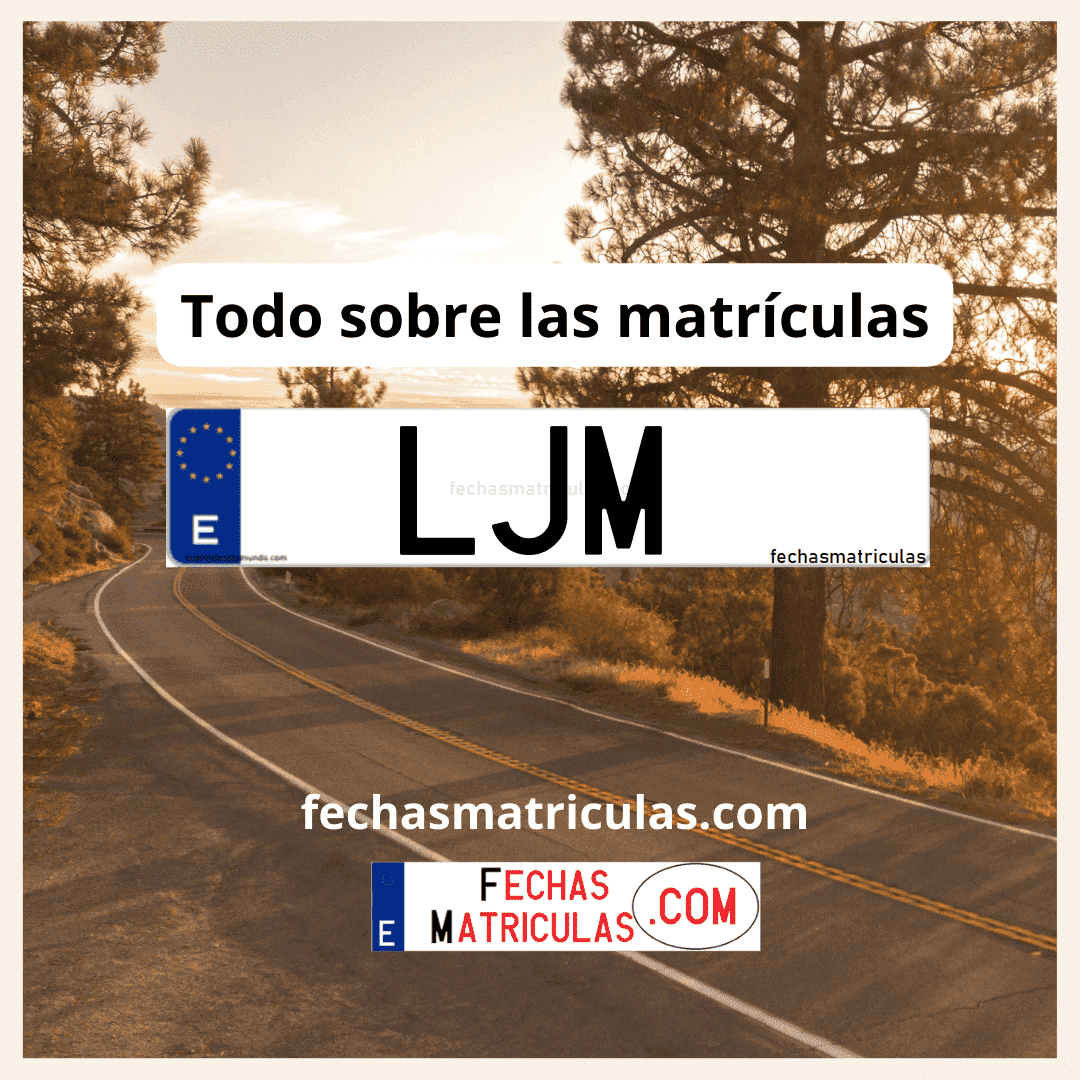 Matrícula de coche LJM