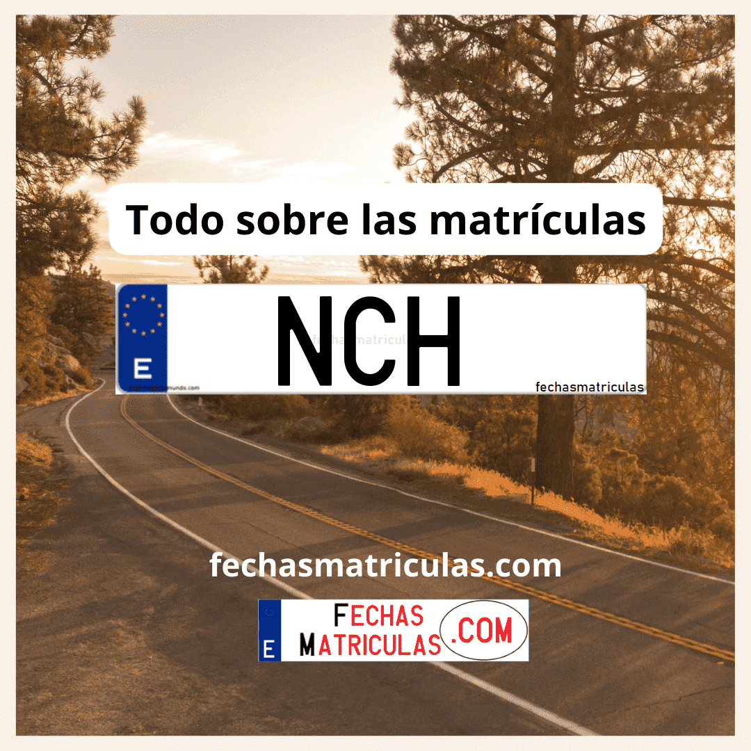Matrícula de coche NCH